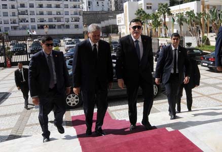 Le président du Conseil présidentiel libyen à Alger, en octobre dernier. New Press